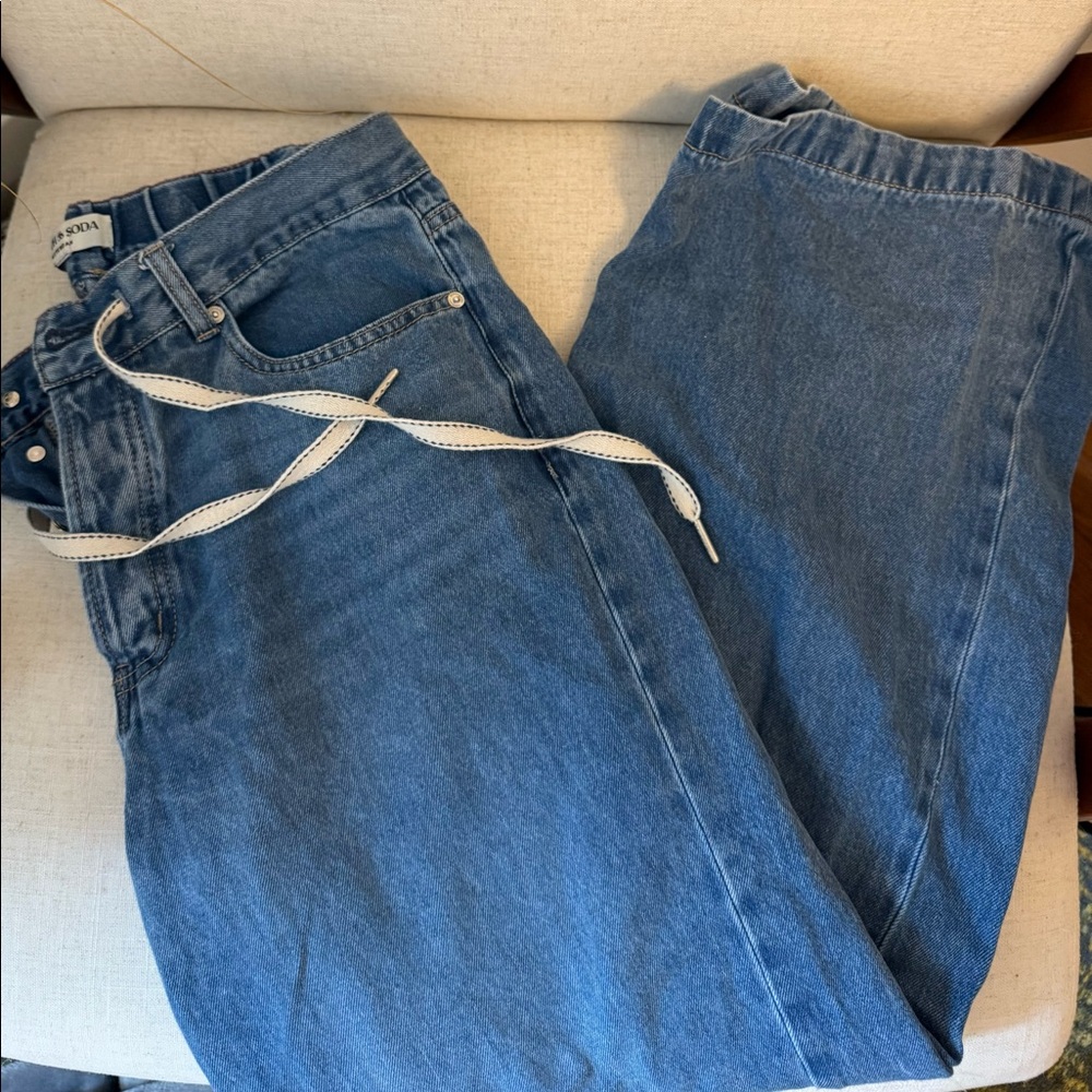 Scotch & Soda Amsterdam wide leg drawstring jeans